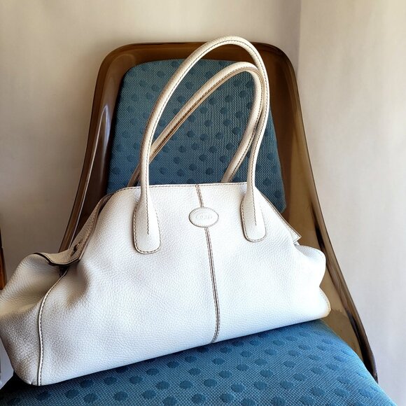 Tod's GIRELLI BAG, White Tote Bag (lightly used) - Picture 1 of 9
